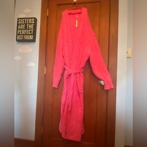 Hot pink SKIMS robe